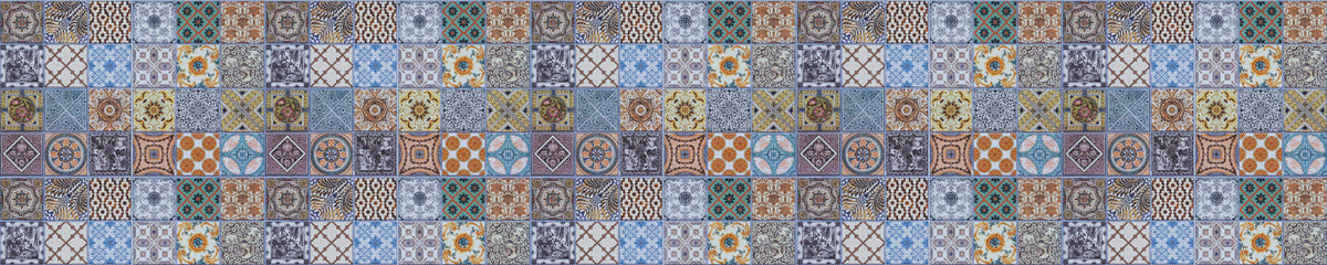 Badrückwand Patchwork