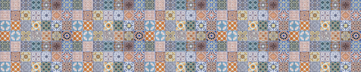 Badrückwand Patchwork