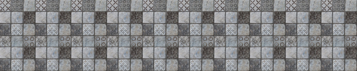 Waschbeckenrückwand Patchwork