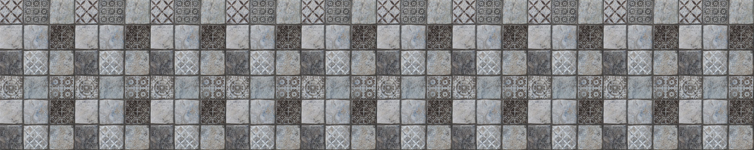 Badrückwand Patchwork