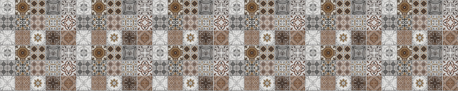 Badrückwand Patchwork
