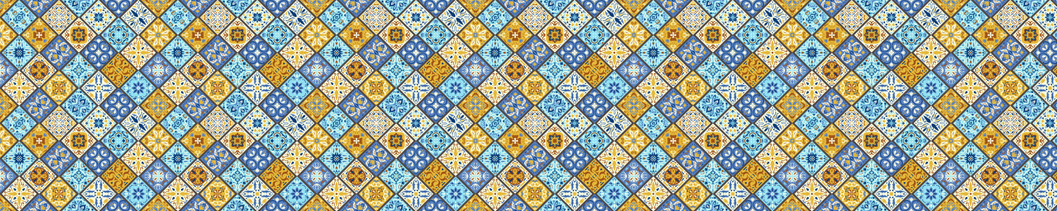 Waschbeckenrückwand Patchwork