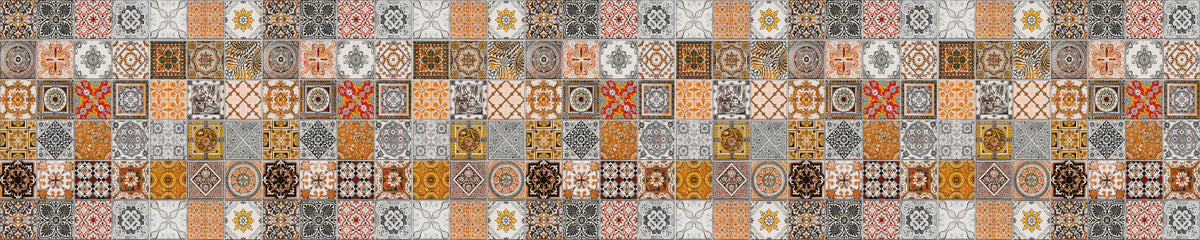 Waschbeckenrückwand Patchwork