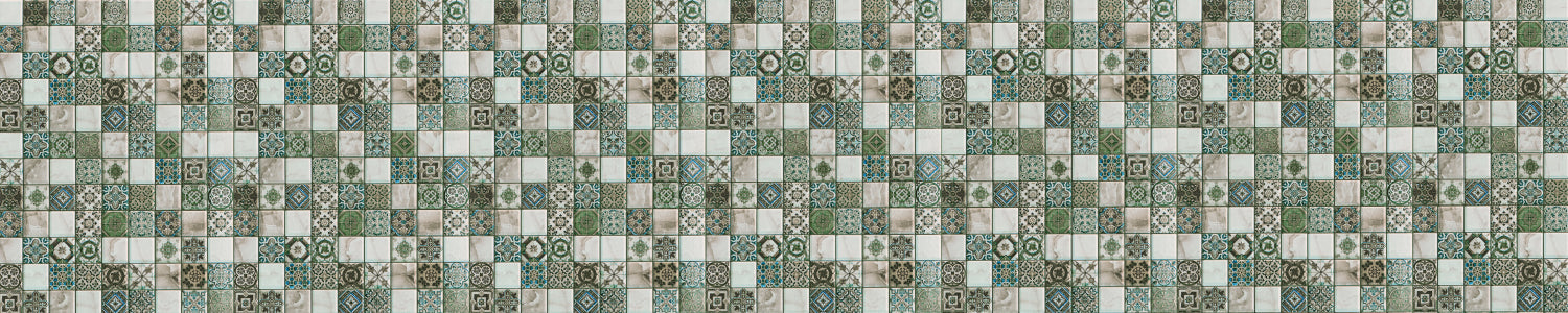 Badrückwand Patchwork