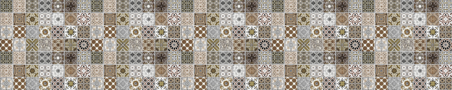 Waschbeckenrückwand Patchwork