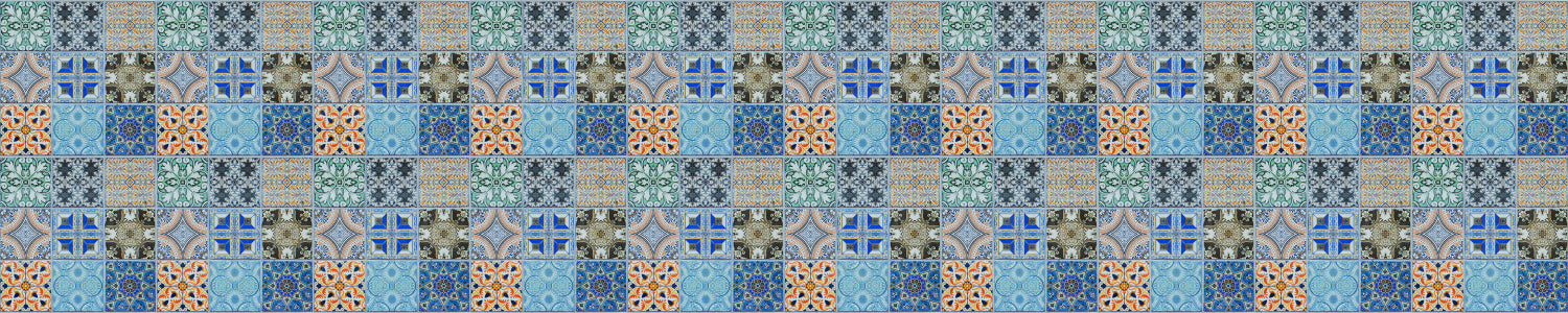 Waschbeckenrückwand Patchwork