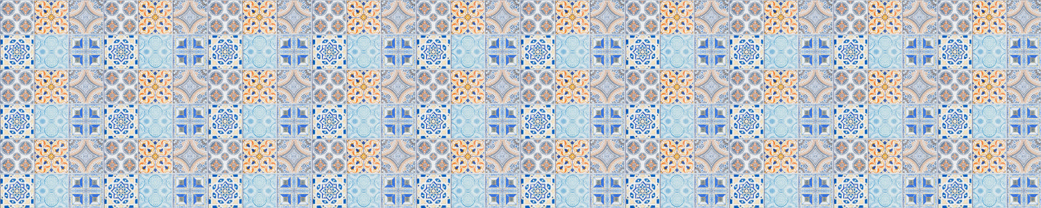 Waschbeckenrückwand Patchwork