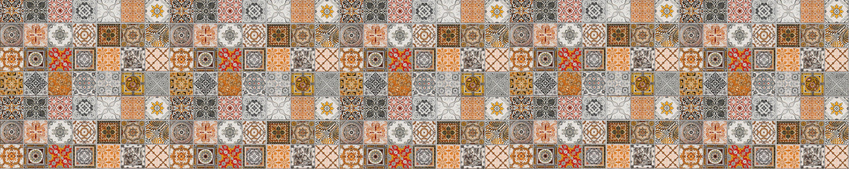 Badrückwand Patchwork