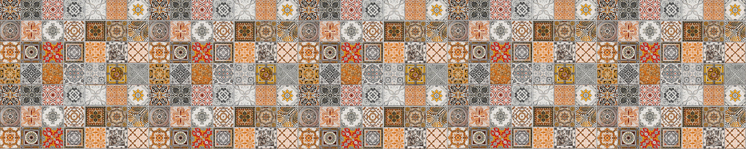 Badrückwand Patchwork