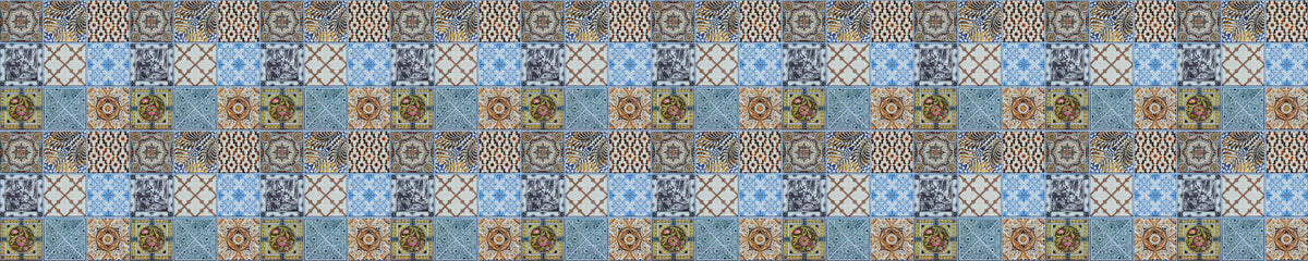 Badrückwand Patchwork
