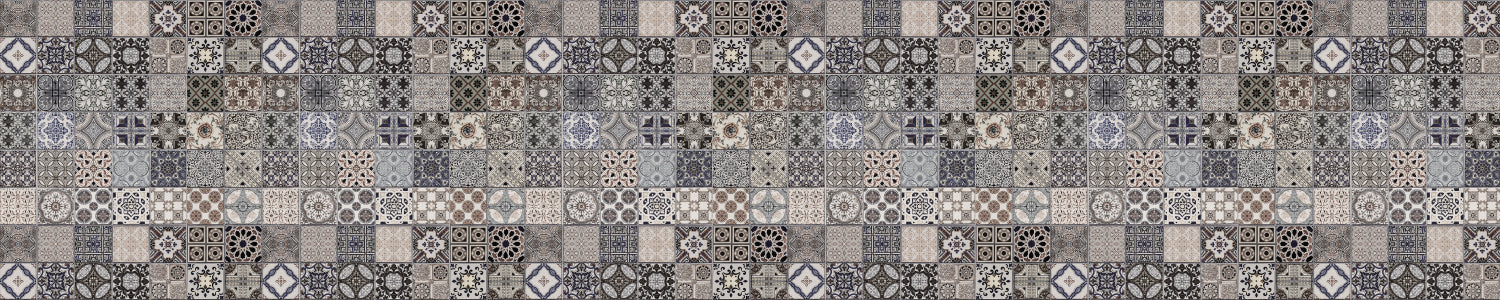 Badrückwand Patchwork