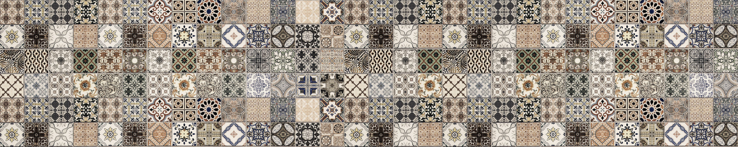 Badrückwand Patchwork