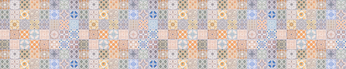 Badrückwand Patchwork