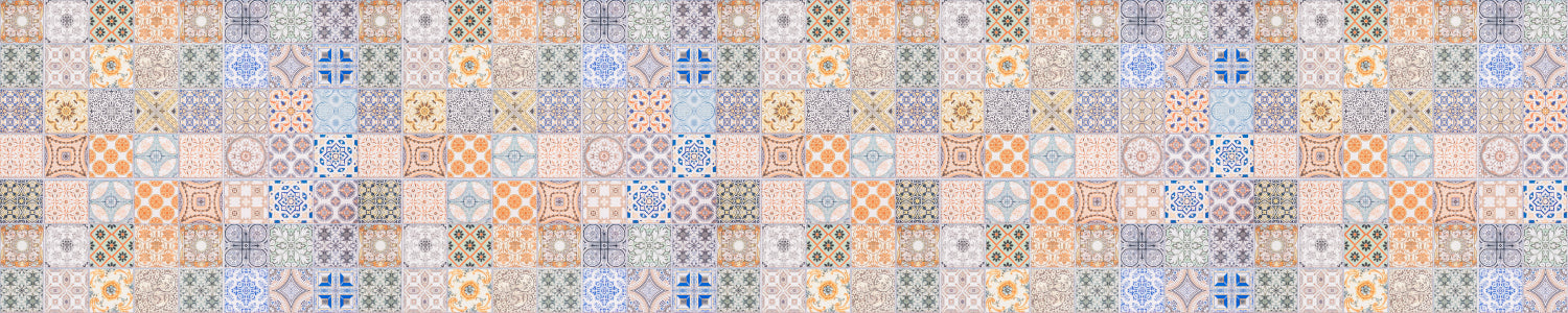 Waschbeckenrückwand Patchwork