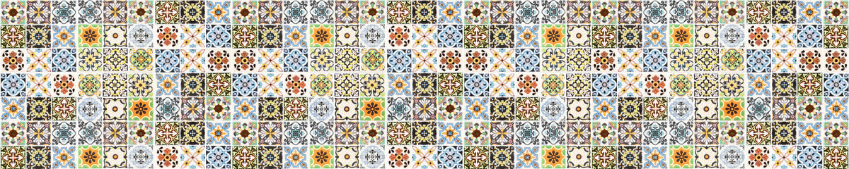 Waschbeckenrückwand Patchwork