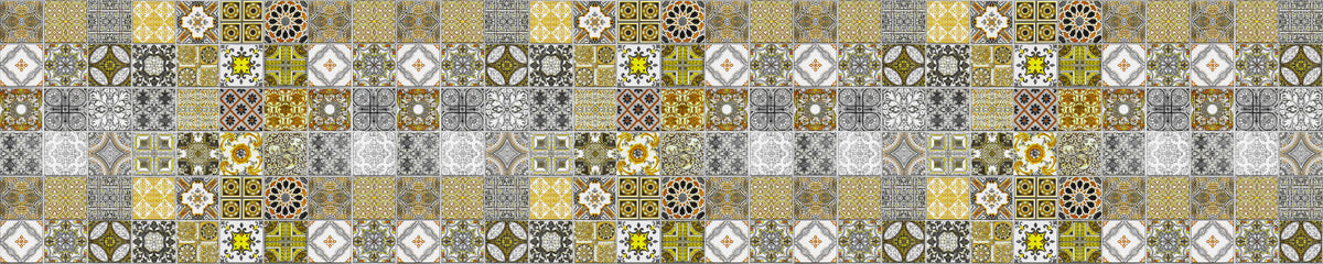 Badrückwand Patchwork