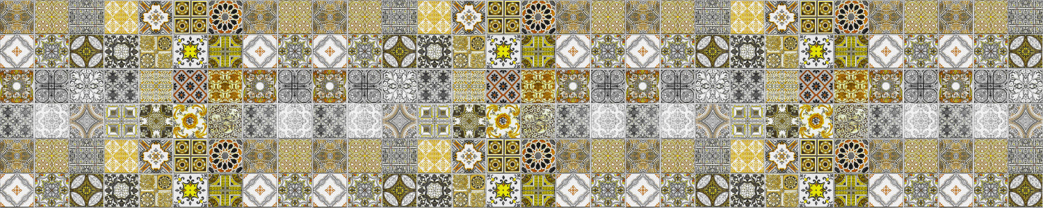 Waschbeckenrückwand Patchwork