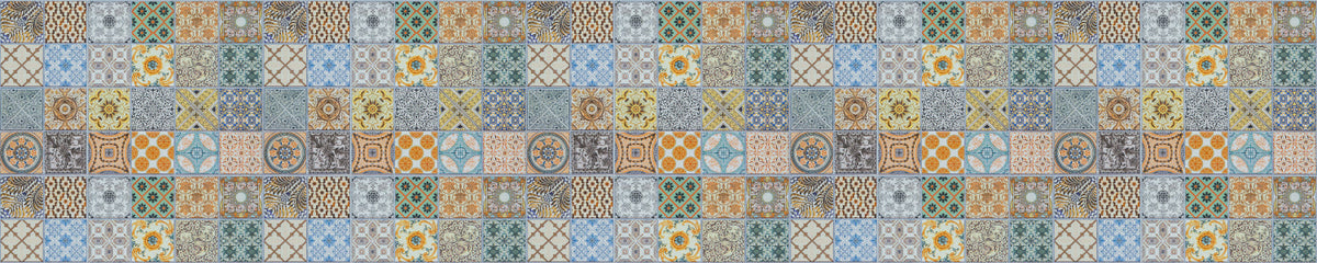 Waschbeckenrückwand Patchwork