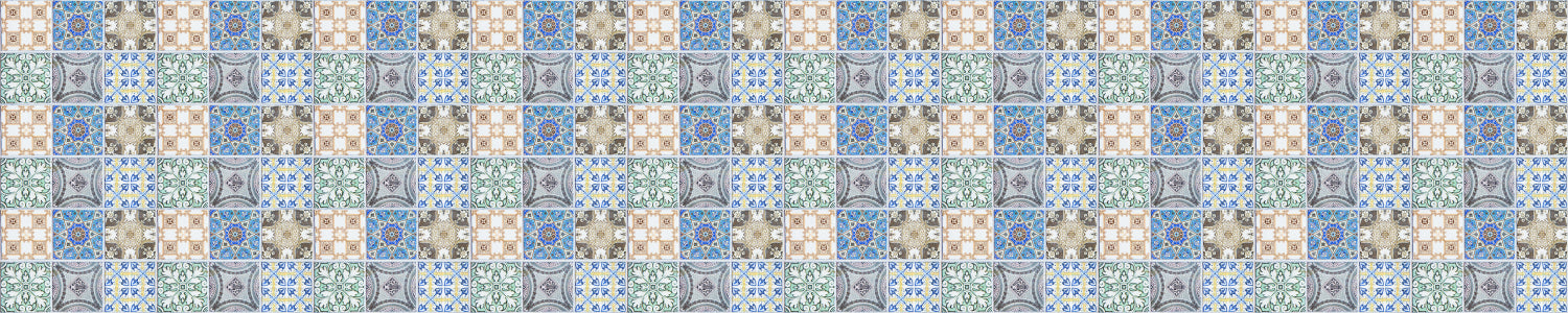 Waschbeckenrückwand Patchwork