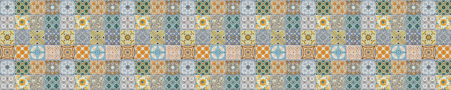 Waschbeckenrückwand Patchwork