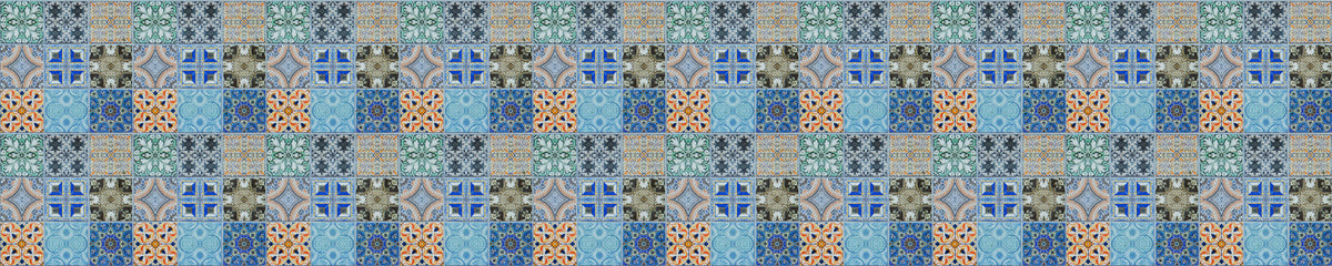 Badrückwand Patchwork