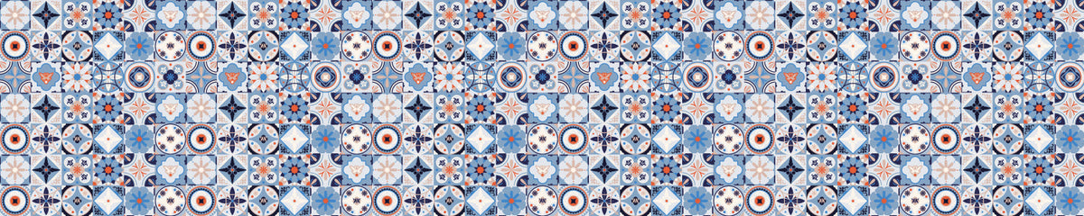 Waschbeckenrückwand Patchwork