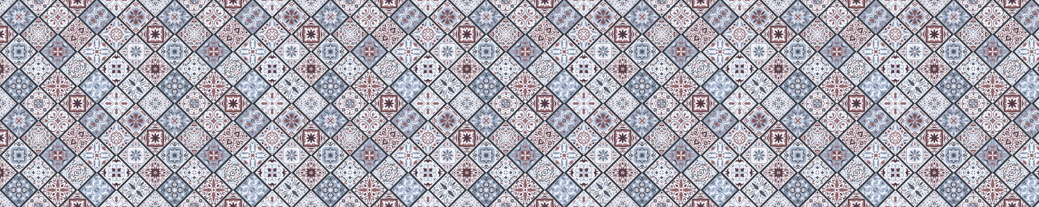 Badrückwand Patchwork