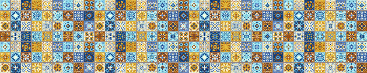 Waschbeckenrückwand Patchwork