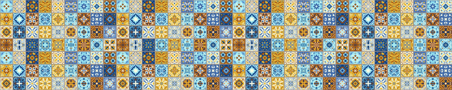 Badrückwand Patchwork