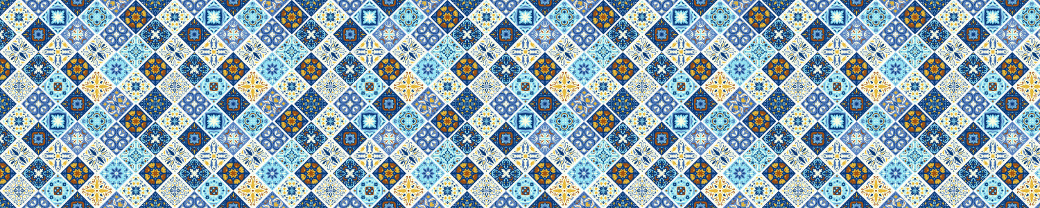 Badrückwand Patchwork