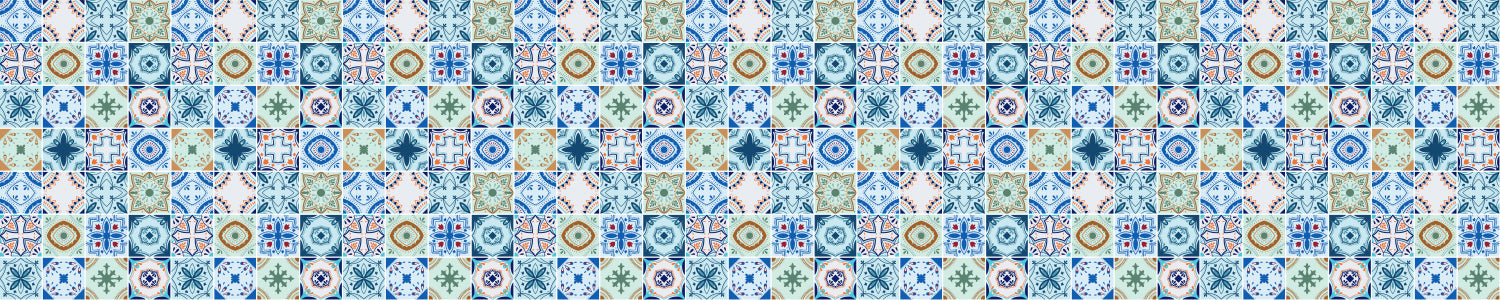 Waschbeckenrückwand Patchwork