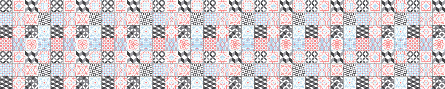 Waschbeckenrückwand Patchwork