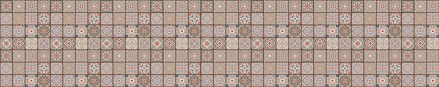 Badrückwand Patchwork