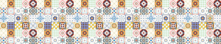 Waschbeckenrückwand Patchwork
