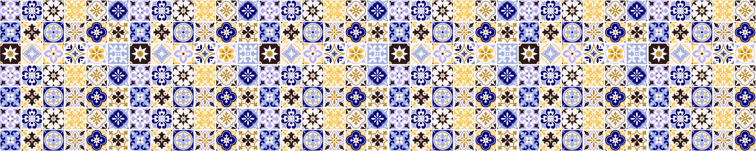 Waschbeckenrückwand Patchwork