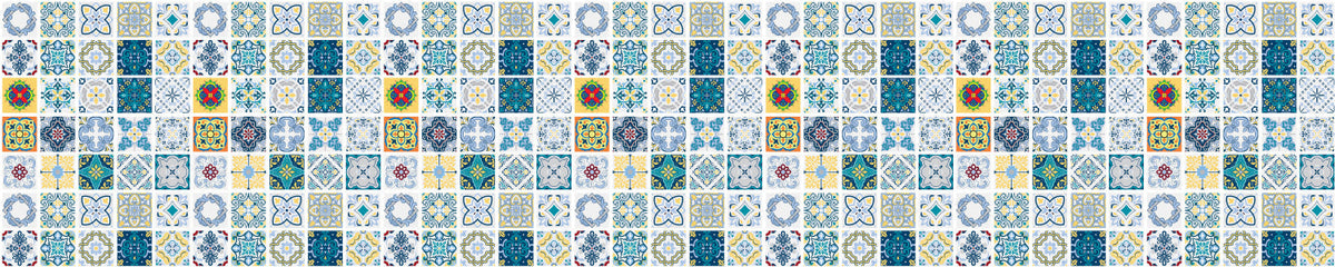 Waschbeckenrückwand Patchwork