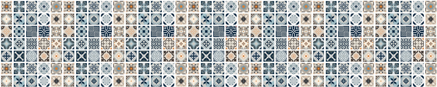 Badrückwand Patchwork