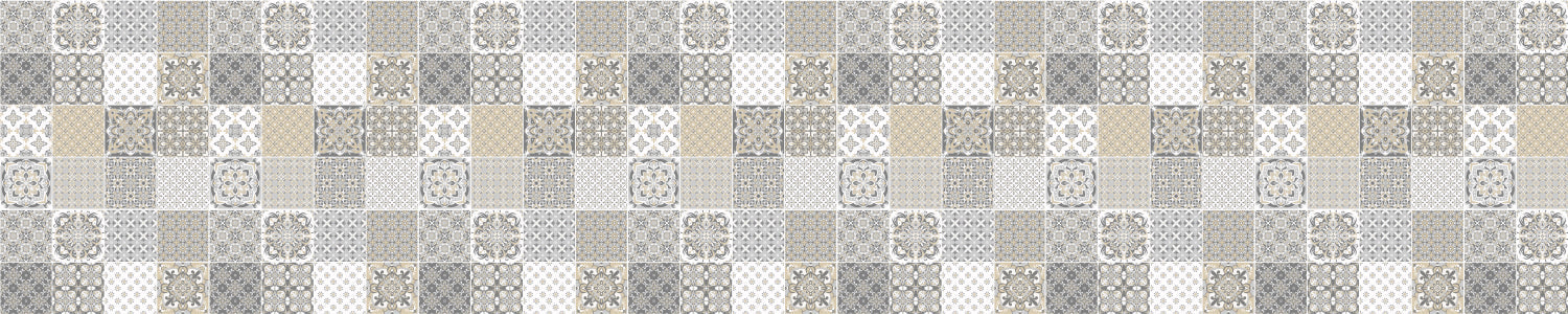 Waschbeckenrückwand Patchwork