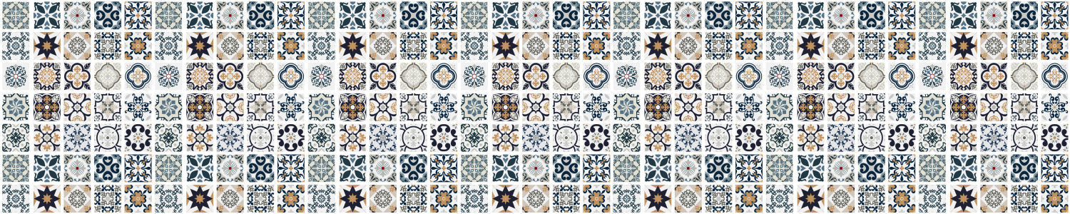 Badrückwand Patchwork