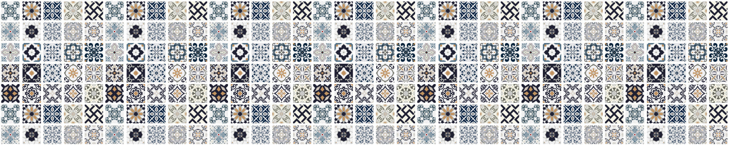 Waschbeckenrückwand Patchwork
