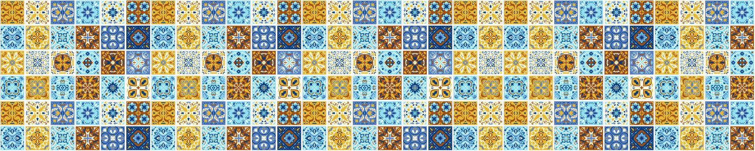 Waschbeckenrückwand Patchwork