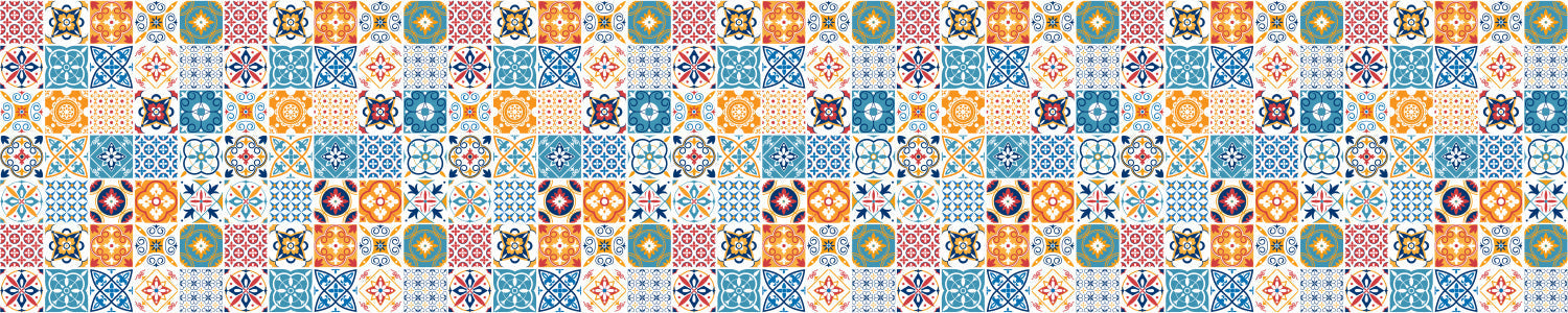 Badrückwand Patchwork