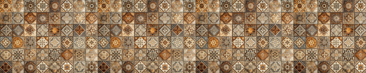 Badrückwand Patchwork