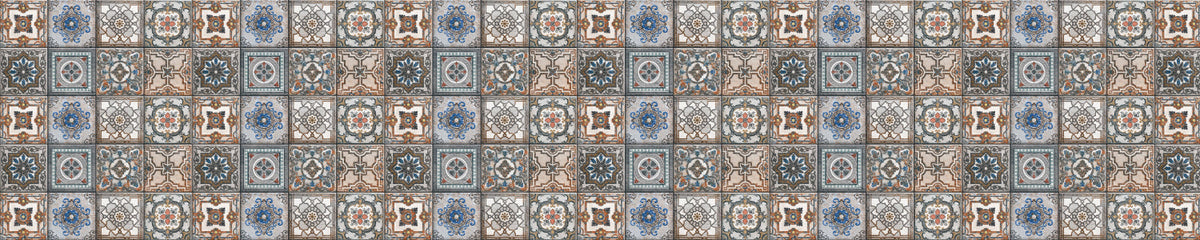 Badrückwand Patchwork