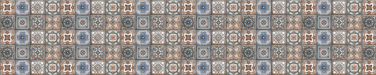 Badrückwand Patchwork
