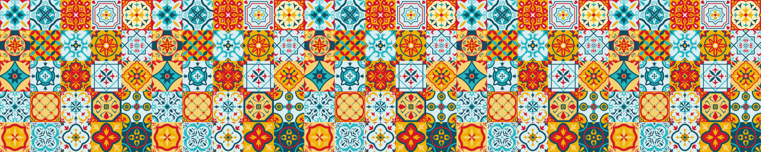 Badrückwand Patchwork