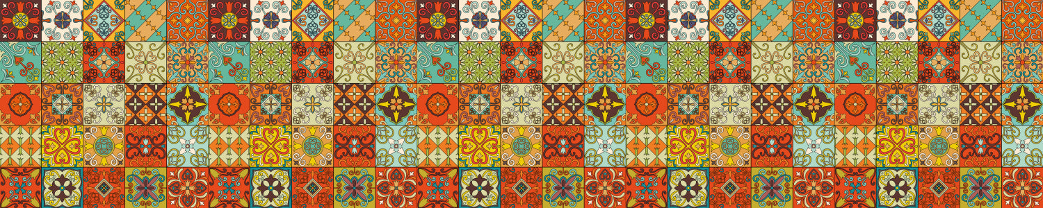 Waschbeckenrückwand Patchwork