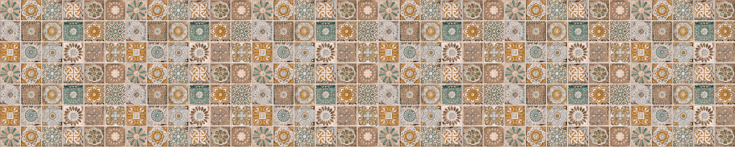 Waschbeckenrückwand Patchwork
