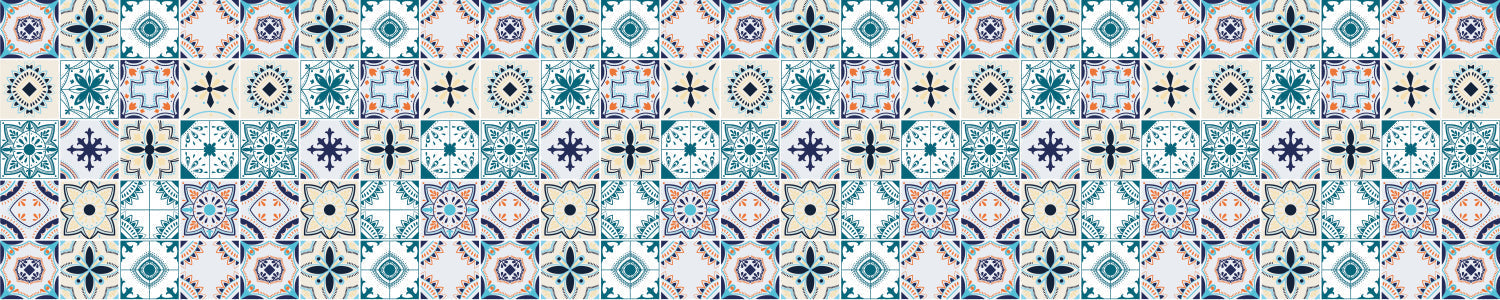 Badrückwand Patchwork