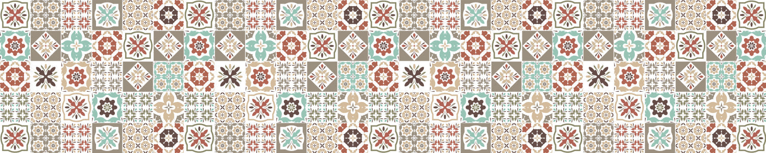 Waschbeckenrückwand Patchwork